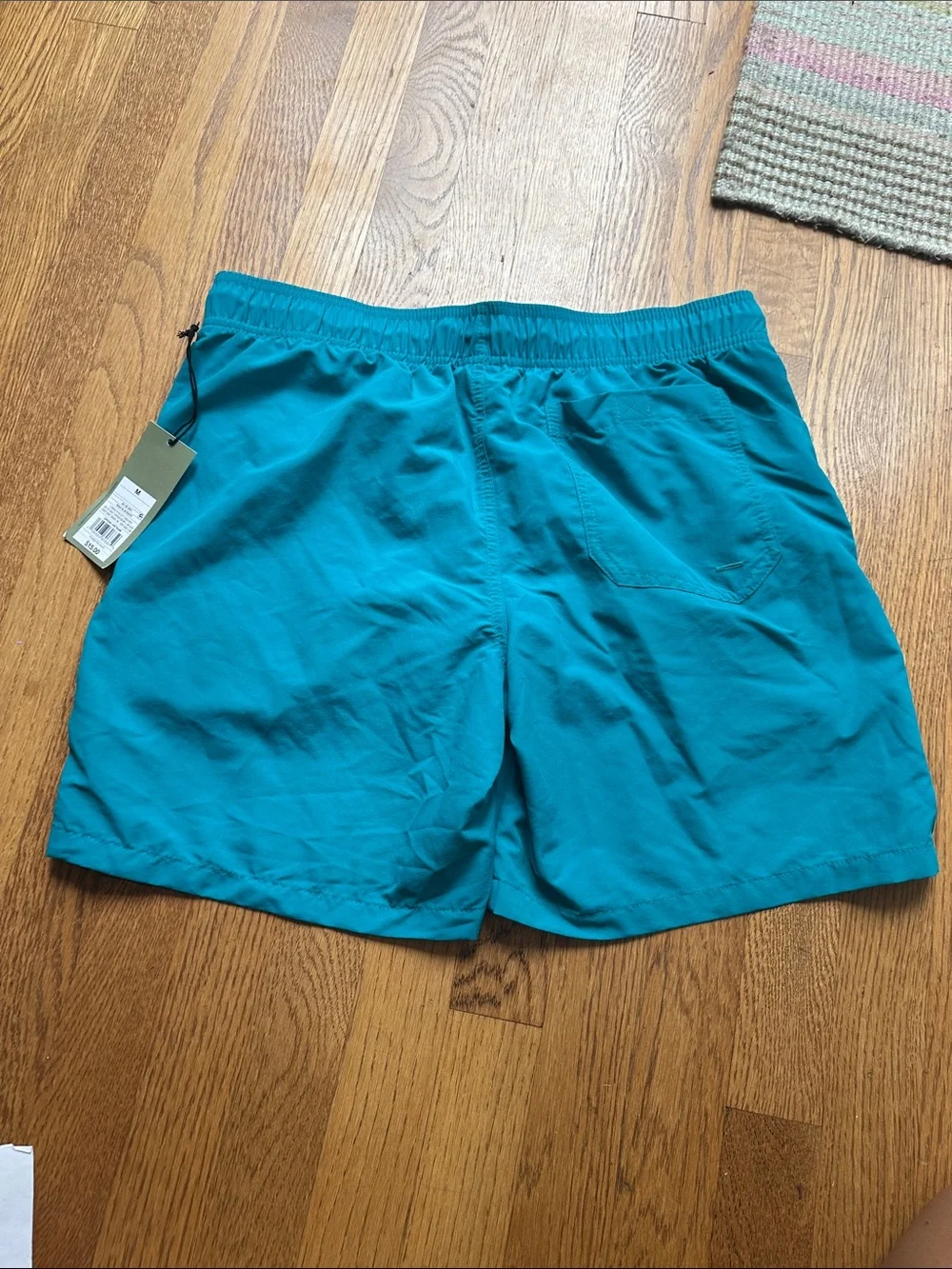 Goodfellow & Co Teal Men's Swim Trunks with Contrast Drawstring